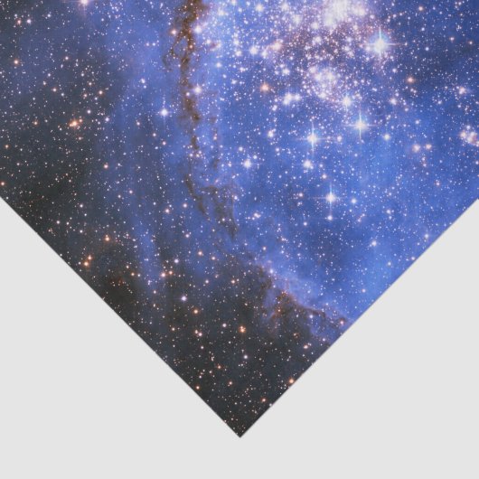 Fallende blaue Embrionenstars Seidenpapier (Ausschnitt)