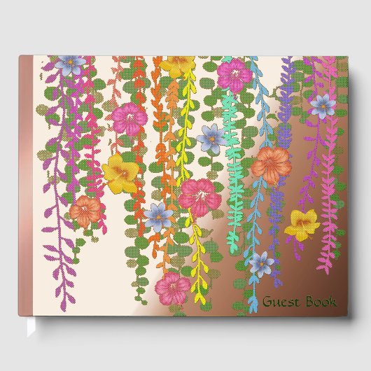 Fallende Blumen Gästebuch (Vorderseite)
