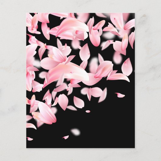 Fallende Blütenblätter Flyer (Hinten)