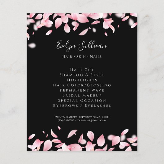 Fallende Blütenblätter Flyer (Vorne)