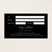 Fallende Blütenkarte (Rückseite)