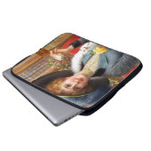 Fallende Buchstaben und Tee Laptopschutzhülle (Vorne Knopf)