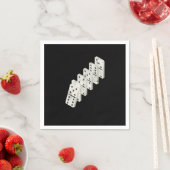 Fallende Dominoen Tiles Puzzler Game Play Geschenk Serviette (Beispiel)