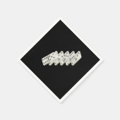 Fallende Dominoen Tiles Puzzler Game Play Geschenk Serviette (Ecke)