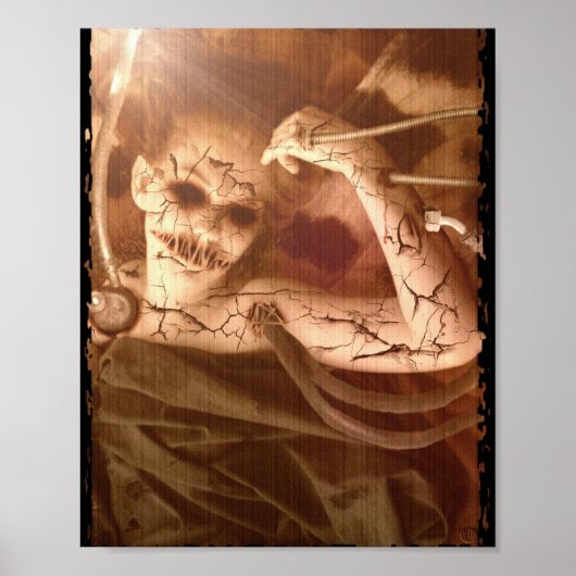 Fallende empfindliche Experimente Poster (Vorne)