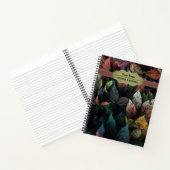 Fallende farbige Herbst-Blätter-Notebook Notizblock (Innenseite)