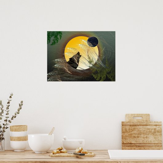 Fallende Feathers Poster (Küche)