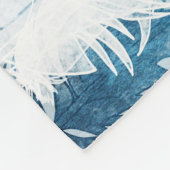 Fallende Federn: Blaues Wasser Nahtlos Fleecedecke (Ecke)