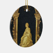 Fallende Frau in Gold-Buchdeckung Keramik Ornament (Rechts)