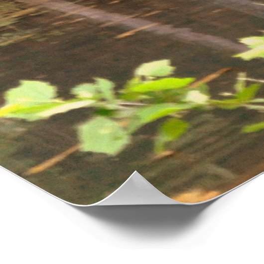 Fallende Frühjahrsmühle Poster (Ecke)