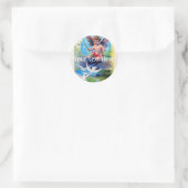 Fallende Frühjahrszeit Fairy Runder Aufkleber (Tasche)
