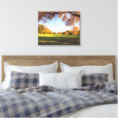 Fallende für Iowa Canvas Print Leinwanddruck (Insitu (Schlafzimmer))