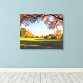 Fallende für Iowa Canvas Print Leinwanddruck (Insitu (Holzboden))