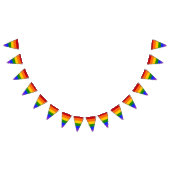 Fallende Gay Pride Flag v2 Wimpelkette (Alle)