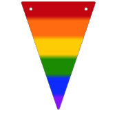 Fallende Gay Pride Flag v2 Wimpelkette (Dritte Fahne)