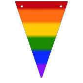 Fallende Gay Pride Flag v2 Wimpelkette (Zweite Fahne)