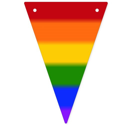 Fallende Gay Pride Flag v2 Wimpelkette (Erste Fahne)