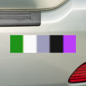 Fallende Genderqueer Pride Flag Version 2 Autoaufkleber (Auf Auto)