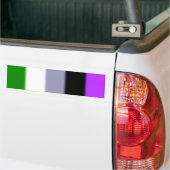 Fallende Genderqueer Pride Flag Version 2 Autoaufkleber (Auf Lkw)