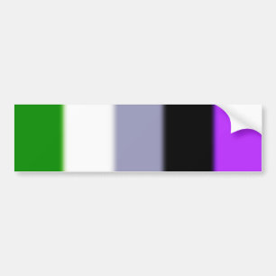 Fallende Genderqueer Pride Flag Version 2 Autoaufkleber