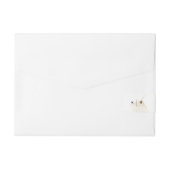 Fallende Gold Ginkgo Blätter Wraparound Label (Rückseite)