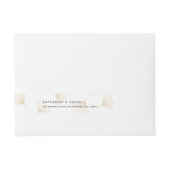 Fallende Gold Ginkgo Blätter Wraparound Label (Vorderseite)