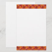 Fallende Groovy Blumen Briefpapier (Vorne/Hinten)