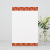 Fallende Groovy Blumen Briefpapier (Stehend Vorderseite)