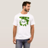 Fallende grüne Blätter T-Shirt (Vorne ganz)