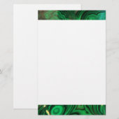 Fallende grüne, wirbelnde Steine Briefpapier (Vorne/Hinten)