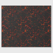 Fallende heiße Lava Geschenkpapier (Flach)