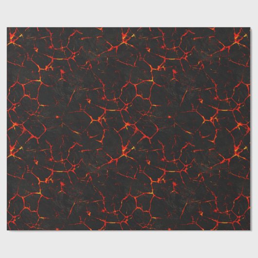 Fallende heiße Lava Geschenkpapier (Flach)