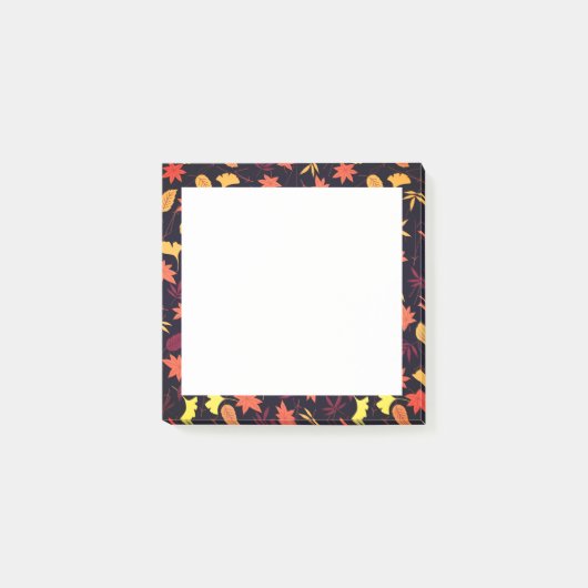 Fallende Herbst verlässt Gerahmte Post it Notes Post-it Klebezettel (Vorderseite)
