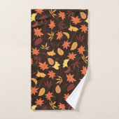 Fallende Herbstblätter - Badhandtuch Set (Handtuch)