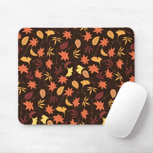 Fallende Herbstblätter Mousepad (Mit Mouse)