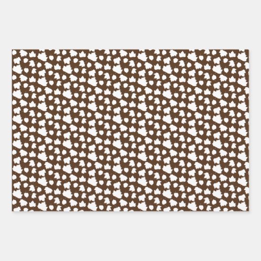 Fallende Herbstlaub, benutzerdefinierte Farbe Geschenkpapier Set (Vorderseite 3)