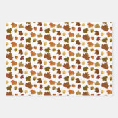 Fallende Herbstlaub, benutzerdefinierte Farbe Geschenkpapier Set (Vorderseite 2)