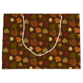 Fallende Herbstlaub, benutzerdefinierte Farbe Große Geschenktüte (Vorderseite)