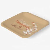 Fallende Herbstmaple-Blätter glücklich Thanksgivin Pappteller (Gewinkelt)