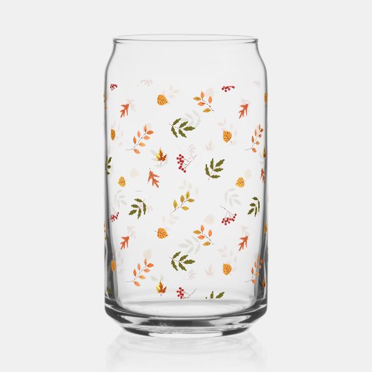 Fallende Herbstrückgänge Dosenglas (Rückseite)