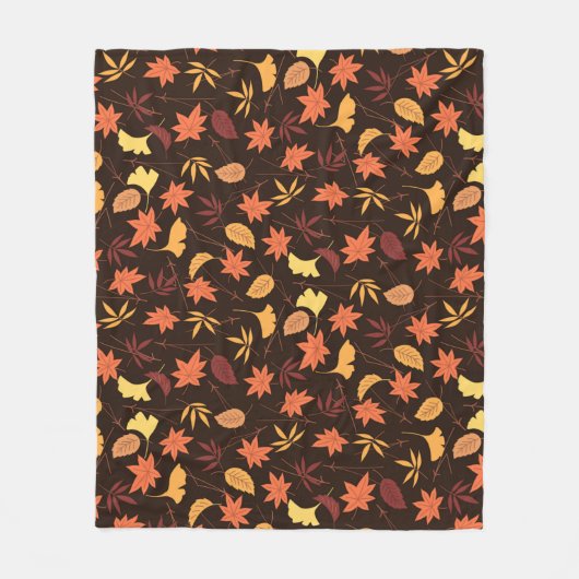 Fallende Herbstrückgänge Fleecedecke (Vorderseite)