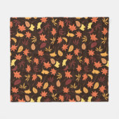 Fallende Herbstrückgänge Fleecedecke (Vorderseite (Horizontal))