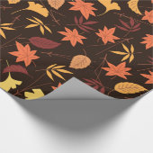 Fallende Herbstrückgänge Geschenkpapier (Ecke)