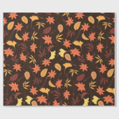 Fallende Herbstrückgänge Geschenkpapier (Flach)