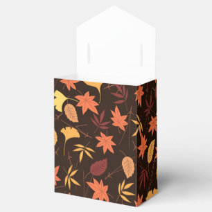 Fallende Herbstrückgänge Geschenkschachtel