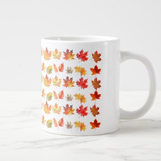 Fallende Herbstrückgänge Jumbo-Tasse (Rechts)