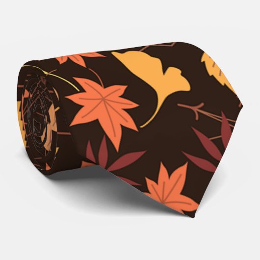Fallende Herbstrückgänge Krawatte (Gerollt)