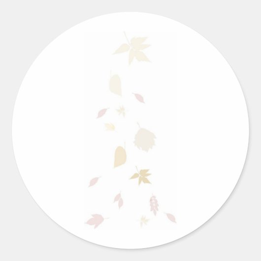 Fallende Herbstrückgänge Runder Aufkleber (Vorderseite)