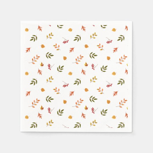 Fallende Herbstrückgänge Serviette (Vorderseite)