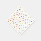 Fallende Herbstrückgänge Serviette (Ecke)